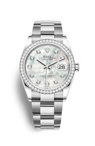 Rolex - 126284RBR-0012  Datejust 36 Stainless Steel / Diamond / MOP-Diamond / Oyster