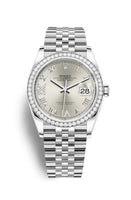 Rolex Datejust 36 Stainless Steel / Diamond / Silver / Oyster (126284RBR-0021)