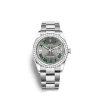 Rolex Datejust 36 Stainless Steel / Diamond / Slate - Roman / Jubilee (126284RBR-0038)