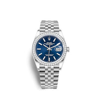 Rolex Datejust 36 Stainless Steel / Diamond / Blue - Fluted / Oyster (126284RBR-0041)