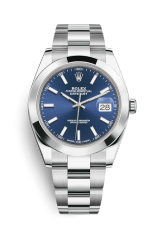 Rolex - 126300-0001  Datejust 41 Stainless Steel Smooth / Oyster / Blue