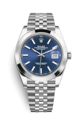 Rolex - 126300-0002  Datejust 41 Stainless Steel Smooth / Jubilee / Blue