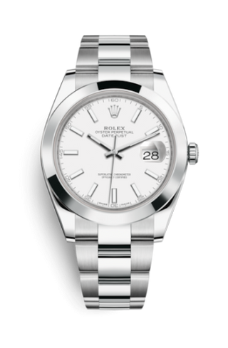 Rolex - 126300-0005  Datejust 41 Stainless Steel Smooth / Oyster / White