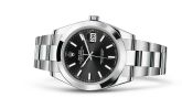 Rolex - 126300-0011  Datejust 41 Stainless Steel Smooth / Oyster / Black