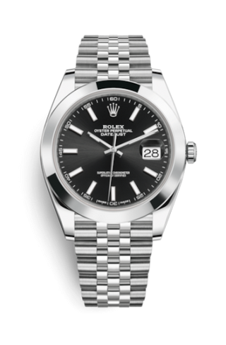 Rolex - 126300-0012  Datejust 41 Stainless Steel Smooth / Jubilee / Black