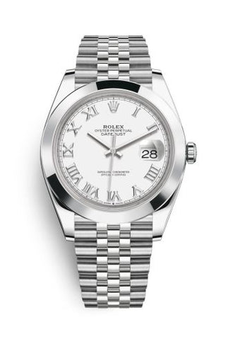 Rolex - 126300-0016  Datejust 41 Stainless Steel Smooth / Jubilee / White Roman