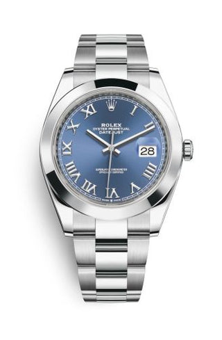 Rolex - 126300-0017  Datejust 41 Stainless Steel Smooth / Oyster / Blue Roman