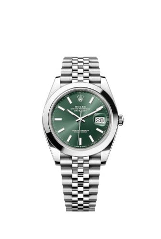 Rolex - 126300-0020  Datejust 41 Stainless Steel Smooth / Jubilee / Green