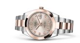 Rolex - 126301-0007  Datejust 41 Rolesor Everose Smooth / Oyster / Sundust - Diamond