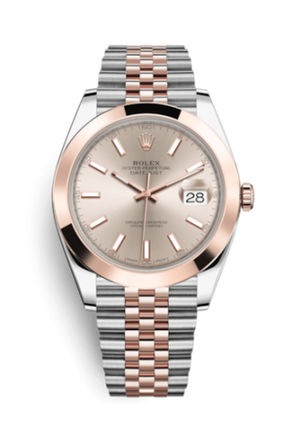 Rolex - 126301-0010  Datejust 41 Rolesor Everose Smooth / Jubilee / Sundust