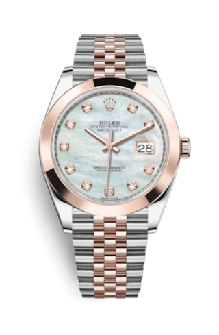 Rolex - 126301-0014  Datejust 41 Rolesor Everose Smooth / Jubilee  / MOP - Diamond