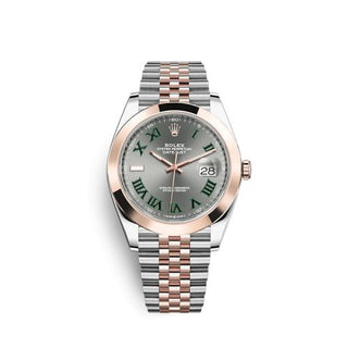 Rolex - 126301-0016  Datejust 41 Rolesor Everose Smooth / Jubilee  / Slate - Roman