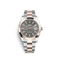 Rolex Datejust 41 Rolesor Everose - Smooth / Jubilee / Slate - Fluted (126301-0019)