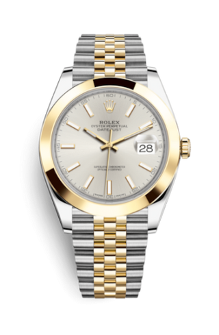 Rolex - 126303-0002  Datejust 41 Rolesor Yellow Smooth / Jubilee / Silver