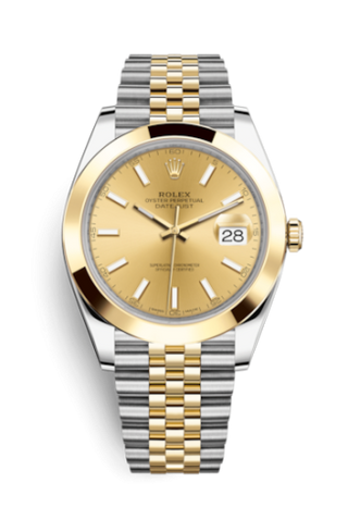 Rolex - 126303-0010  Datejust 41 Rolesor Yellow Smooth / Jubilee  / Champagne