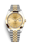 Rolex Datejust 41 Rolesor Everose Smooth / Oyster / MOP - Diamond (126303-0012)