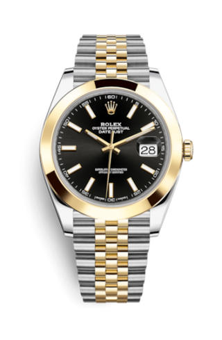 Rolex - 126303-0014  Datejust 41 Rolesor Yellow Smooth / Jubilee / Black