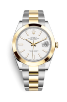 Rolex Datejust 41 Rolesor Yellow Fluted / Oyster / White (126303-0015)