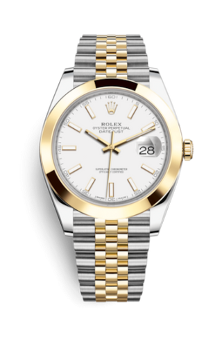 Rolex - 126303-0016  Datejust 41 Rolesor Yellow Smooth / Jubilee / White