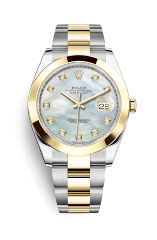 Rolex - 126303-0017  Datejust 41 Rolesor Yellow Smooth / Oyster / MOP