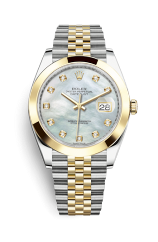 Rolex - 126303-0018  Datejust 41 Rolesor Yellow Smooth / Jubilee / MOP