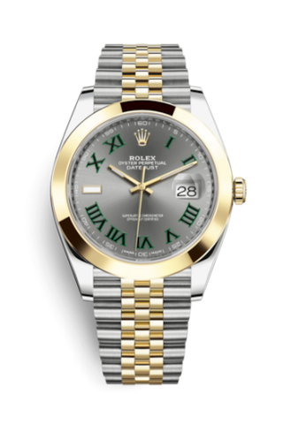 Rolex - 126303-0020  Datejust 41 Rolesor Yellow Smooth / Jubilee / Slate - Roman