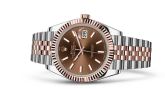 Rolex - 126331-0002  Datejust 41 Rolesor Everose Fluted / Jubilee / Chocolate