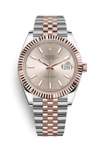 Rolex - 126331-0010  Datejust 41 Rolesor Everose Fluted / Jubilee / Sundust