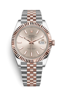 Rolex Datejust 41 Rolesor Everose Fluted / Jubilee / Sundust - Diamond (126331-0010)