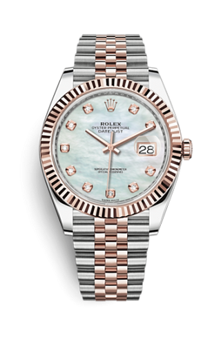 Rolex - 126331-0014  Datejust 41 Rolesor Everose Fluted / Jubilee / MOP