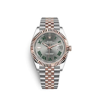 Rolex - 126331-0016  Datejust 41 Rolesor Everose Fluted / Jubilee / Slate - Roman