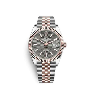 Rolex - 126331-0020  Datejust 41 Rolesor Everose - Fluted / Jubilee / Slate - Fluted