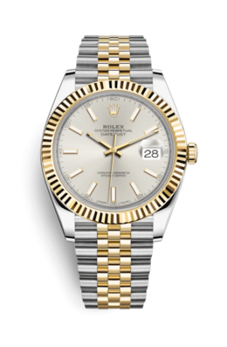 Rolex - 126333-0002  Datejust 41 Rolesor Yellow Fluted / Jubilee / Silver