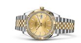 Rolex - 126333-0010  Datejust 41 Rolesor Yellow Fluted / Jubilee / Champagne