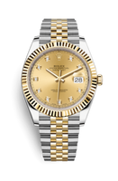 Rolex Datejust 41 Rolesor Everose Fluted / Oyster / Chocolate (126333-0012)