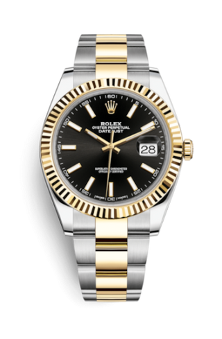 Rolex - 126333-0013  Datejust 41 Rolesor Yellow Fluted / Oyster / Black