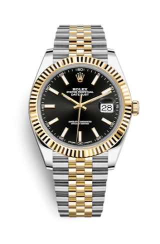 Rolex - 126333-0014  Datejust 41 Rolesor Yellow Fluted / Jubilee / Black