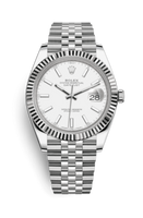 Rolex Datejust 41 Stainless Steel Fluted / Jubilee / Black - Diamond (126334-0010)