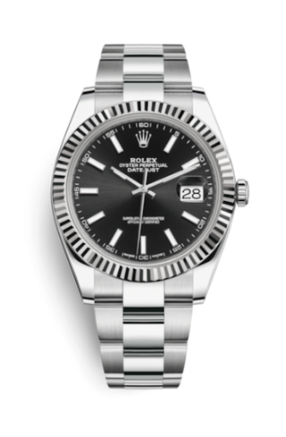 Rolex - 126334-0017  Datejust 41 Stainless Steel Fluted / Oyster / Black