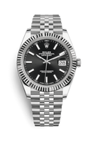 Rolex Datejust 41 Rolesor Everose Smooth / Oyster / Slate - Roman (126334-0018)