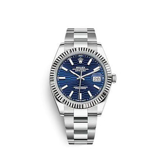 Rolex - 126334-0031  Datejust 41 Stainless Steel - Fluted / Blue - Fluted / Oyster