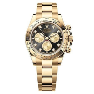 Rolex - 126508-0003  Cosmograph Daytona Yellow Gold / Black - Champagne - Diamond / Oyster