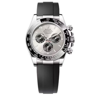 Rolex - 126519LN-0006  Cosmograph Daytona White Gold - Cerachrom / Steel - Black / Oysterflex