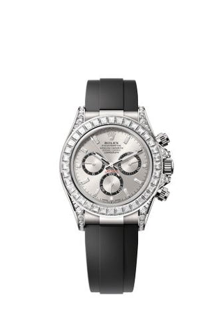 Rolex - 126539TBR-0002  Cosmograph Daytona White Gold - Baguette / Silver - Baguette / Oysterflex