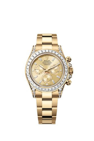 Rolex - 126598TBR-0001  Cosmograph Daytona Yellow Gold - Baguette / Champagne - Baguette / Oyster