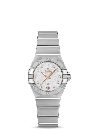 Omega - 127.10.27.20.52.001  Constellation Co-Axial Master Chronometer 27 Stainless Steel / Silver Silk-Diamond