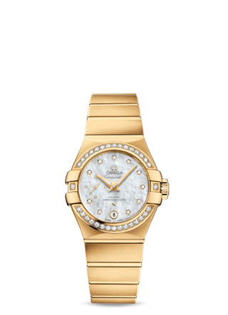 Omega - 127.55.27.20.55.002  Constellation Co‑Axial Master Chronometer 27 Small Seconds Stainless Yellow Gold / Diamond / MOP