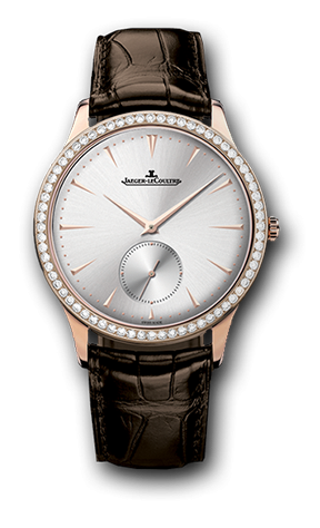 Jaeger-LeCoultre - 1272501  Master Ultra Thin Small Second Pink Gold Diamond