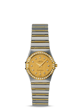 Omega - 1277.15.00  Constellation Quartz 25.5 '95 Stainless Steel / Yellow Gold / Diamond / Champagne