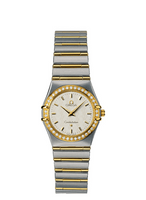 Omega Constellation Quadrella Quartz 25 Stainless Steel / MOP / Blue Alligator (1277.30.00)